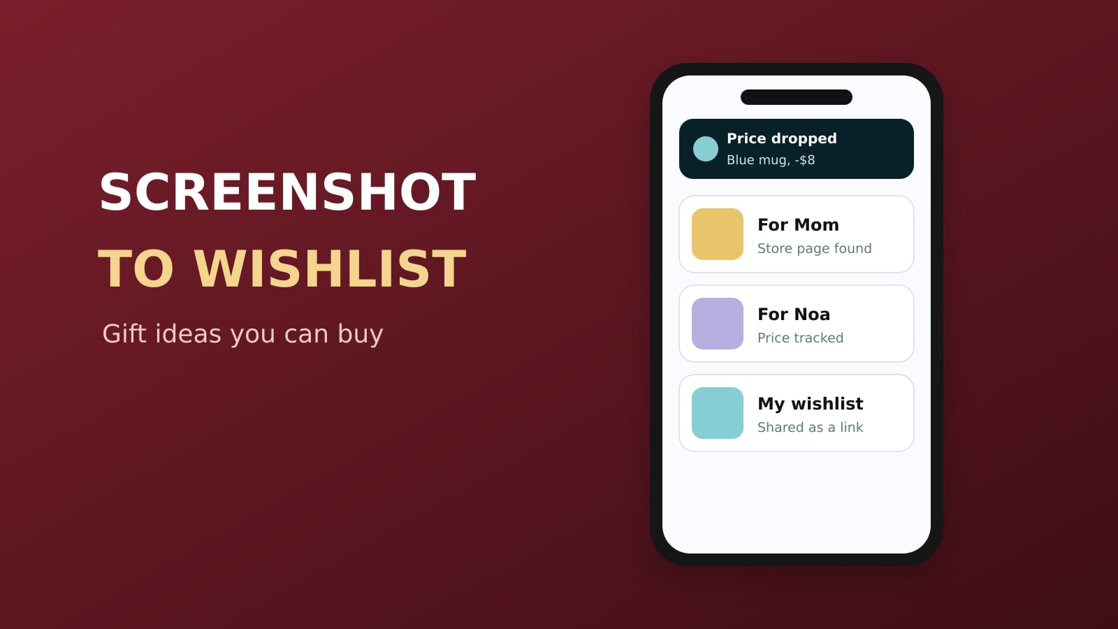 The Best App to Make a Wishlist or Gift List From Screenshots (2026)