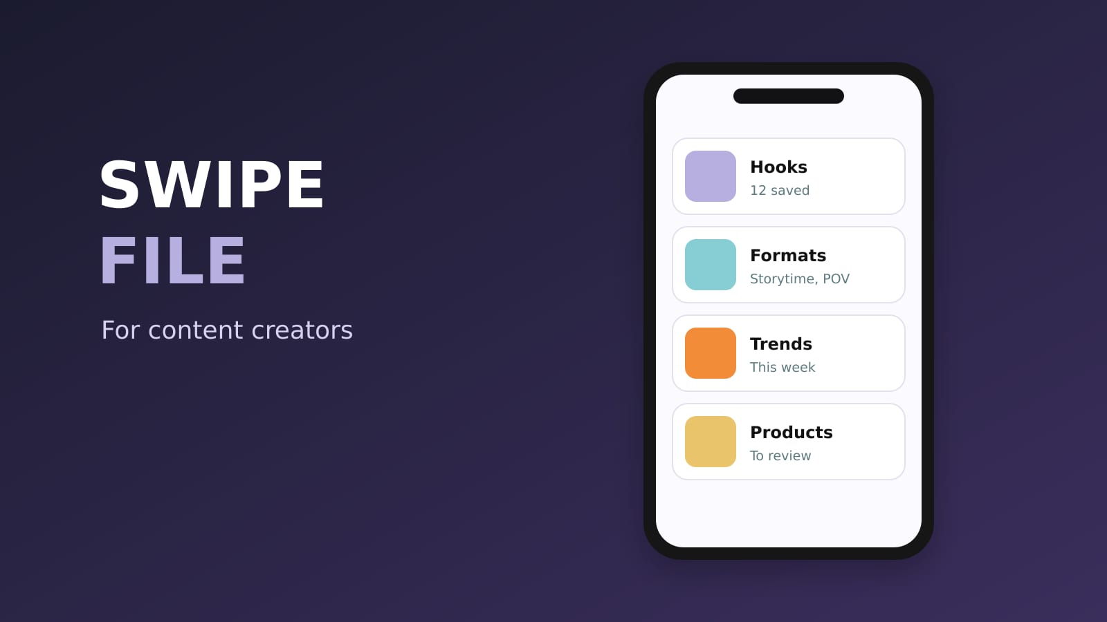 How Content Creators Build a Swipe File From Saves