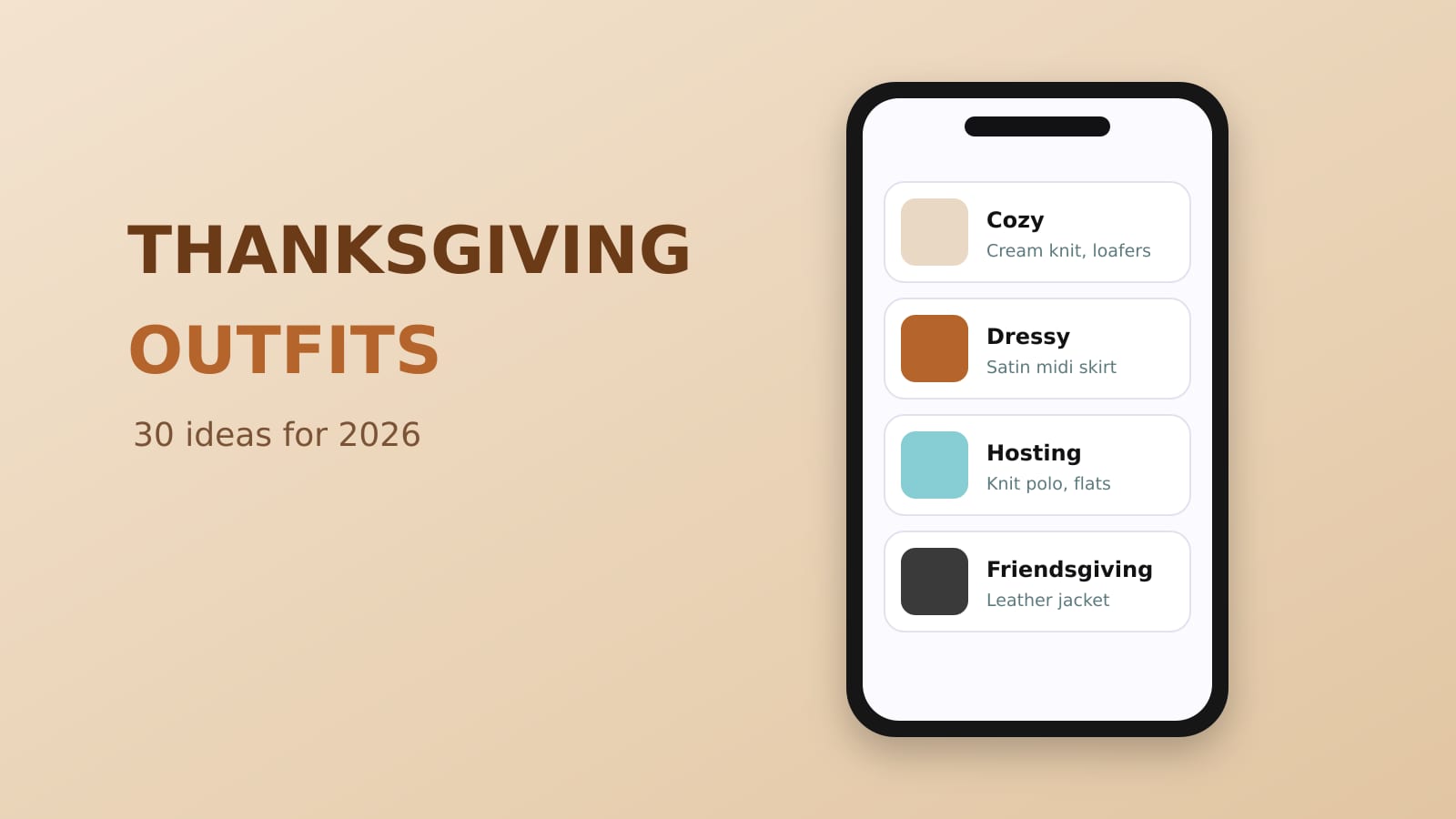 30 Thanksgiving Outfit Ideas for 2026